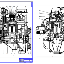 Тепловой, кинематический и динамический расчет автомобильного двигателя TOYOTA 2L-T