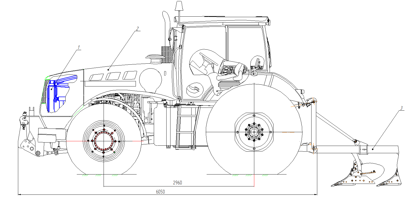 Чертеж мтз 1221