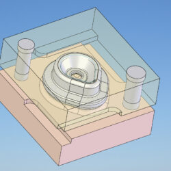 Пресс-форма для изготовления уплотнителя троса привода сцепления ВАЗ 2110