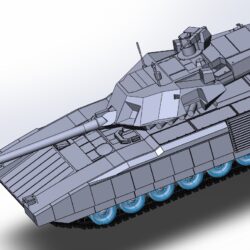 3D модель танка "АРМАТА Т-14"