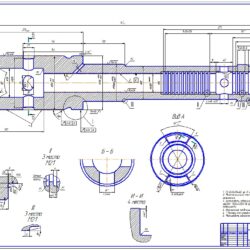 Проецирование участка для изготовления детали букса от турбины К-215-130