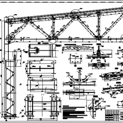 Стальной каркас одноэтажного производственного здания - (механический цех) пролетом L=30м, длиной B=84м.