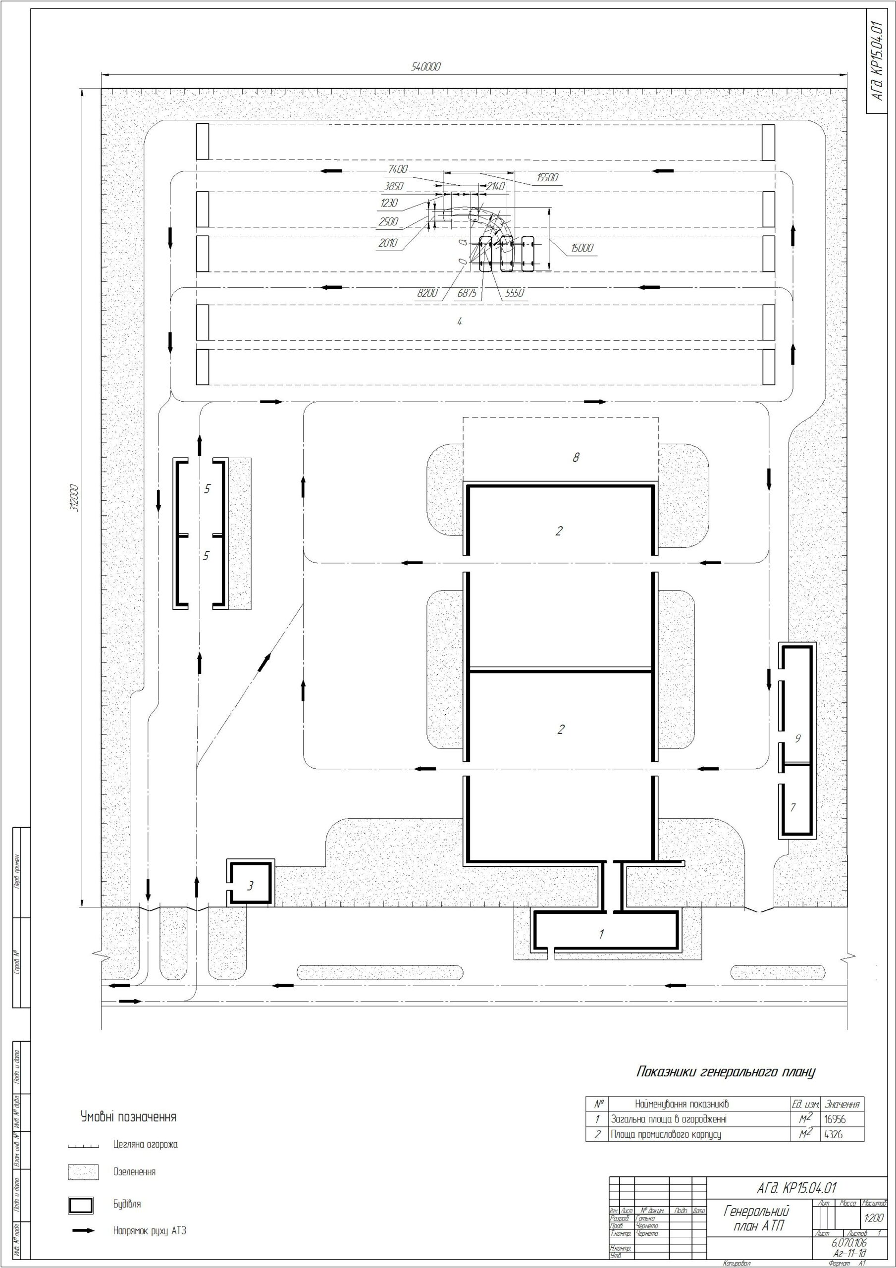 Генеральный чертеж атп