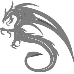 Модель дракона для флюгера