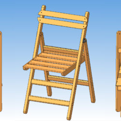 чертежи складного стула со спинкой | Складные стулья, Стул, Складной стул