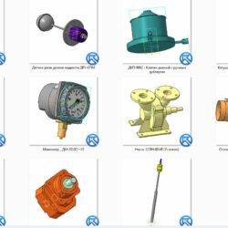 Сборник 3D моделей оборудования (Датчики, реле, насосы, клапаны и т.д.)
