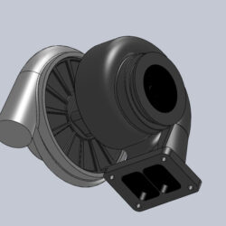 3D модель турбонагнетателя Gerret GT45