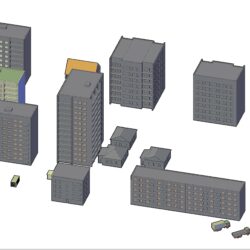 3D модели техники и зданий