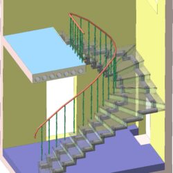 Лестница комбинированная