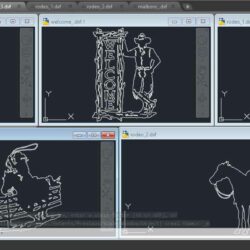 Контуры на ковбойскую тематику DXF