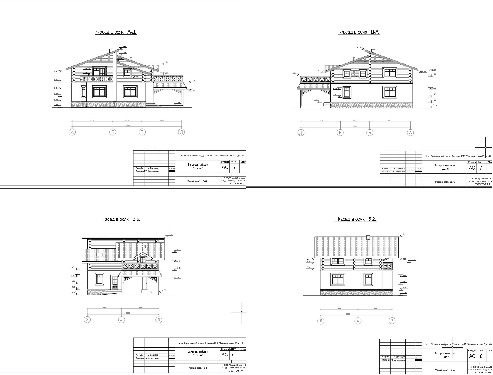 Dwg чертежи загородных домов