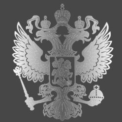Герб России векторный контур
