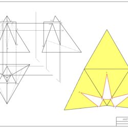 Проекции линии взаимного пересечения поверхностей геометрических тел
