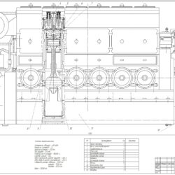 Судовой двигатель 6L35MC (6ДКРН 35/105-10)