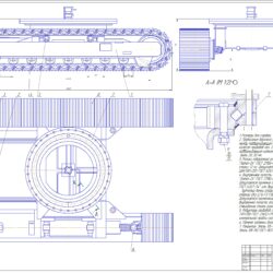 Проект механизма натяжения гусеничной ленты гидравлического экскаватора прототип ЭО-5124