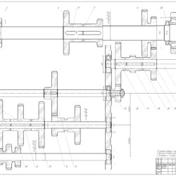 Проектирование коробки скоростей токарного станка со сложенной структурой