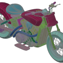 3D модель мотоцикла