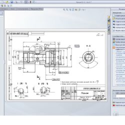 Выполнение модели 3D и рабочего чертежа детали в графической системе SolidWorks