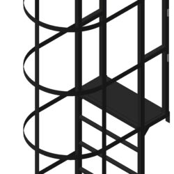 Лестница вертикальная со ступенью и ограждением