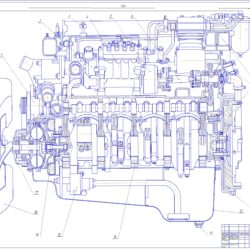 Курсованя работа. Предмет: автомобильные двигатели. Прототип расчитываемого двигателя КАМАЗ – 740.10.