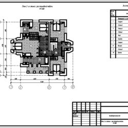 Архитектурно-строительные чертежи усадебного жилого дома