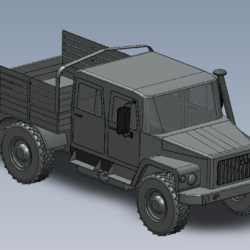 3D Модель автомобиля ГАЗ-33086