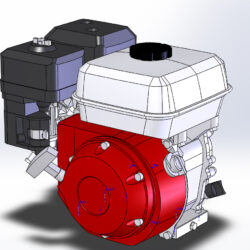 3D Модель двигателя Honda GX-200
