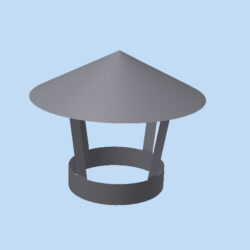 Параметрический вентиляционный зонт для воздуховодов круглого сечения Ду200-1250