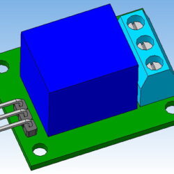 3D-модель релейного модуля KY-019 для плат семейства Arduino