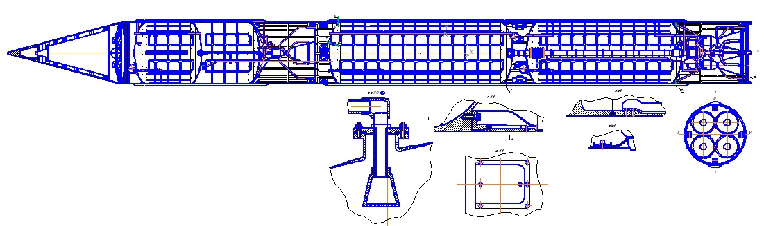 Курсовая работа: Проектирование двухступенчатой баллистической ракеты с ЖРД