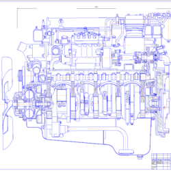 Проектирование автомобильного двигателя Камаз 740