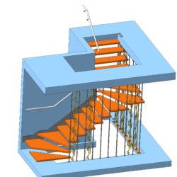 Лестница на подвесной системе