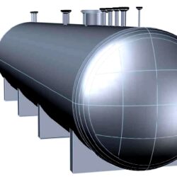 Резервуар горизонтальный стальной для хранения сжиженного углеводородного газа 100м3