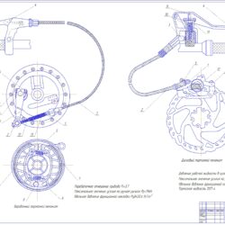 Расчет тормозного переднего барабанного и заднего дискового тормоза электромотоцикла