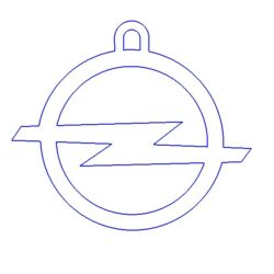 Авто эмблема Opel на брелок