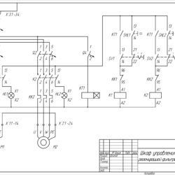 Схема электрическая принципиальная шкафа регенерации рукавных фильтров