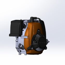 3D Модель двигателя HONDA GXH50