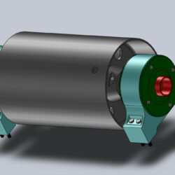3D модель приводного барабана от желобчатого конвейера - ЛК-Ж