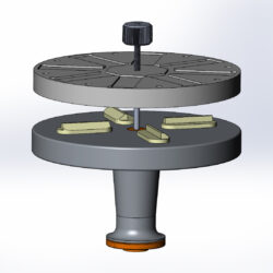 Многофункциональная центрифуга с плоским храповым механизмом под соединение со стандартным мотором пылесоса.