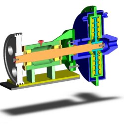 3D Сборка роторного центробежного эмульсатора ШЗД