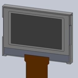 3D модель LCD-дисплея Winstar WO12864C2-THF