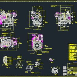 Габаритный чертеж двигателя Iveco F32MNSA85