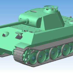 Модель немецкого танка Т-5 "Пантера"