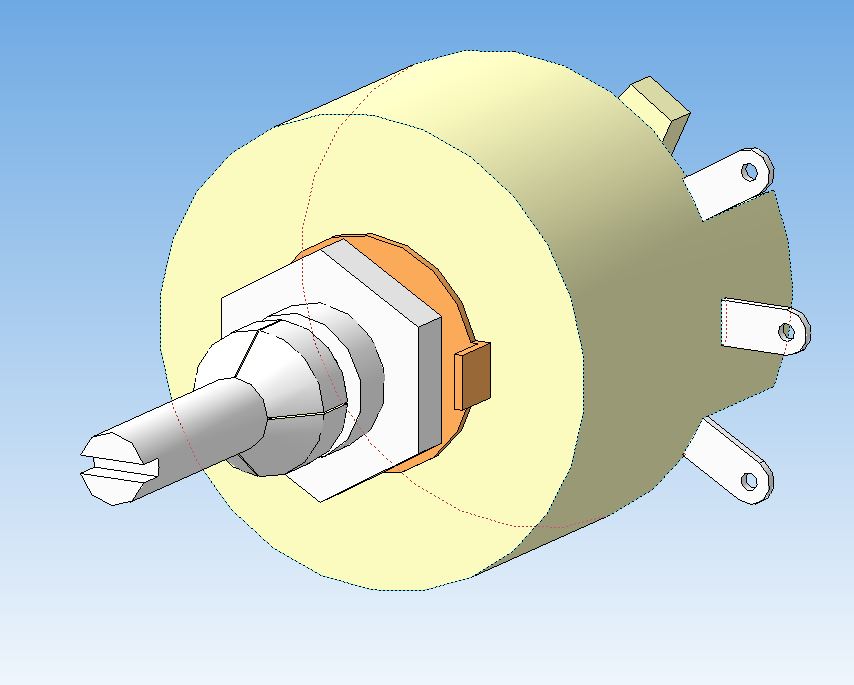 Модель резистора solidworks