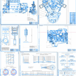 Сборник чертежей по двигателю ЯМЗ-238