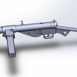 3D модель пистолет-пулемета Стэн