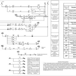 Принципиальная электрическая схема цепей вторичной коммутации электродвигателя 0,4 кВ