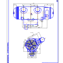 Схема сетевого подогревателя ПСГ-2300-3-8-II
