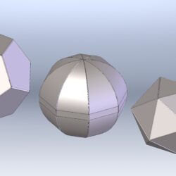 Геометрические тела из листового металла (сфера, додекаэдр, икосаэдр)