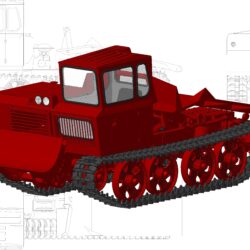 Трактор трелевочный ТДТ-55А